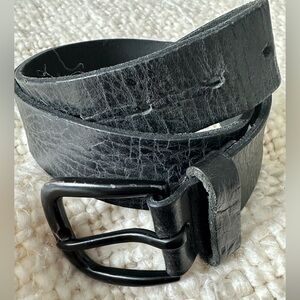 Billabong Textured Black Leather Belt